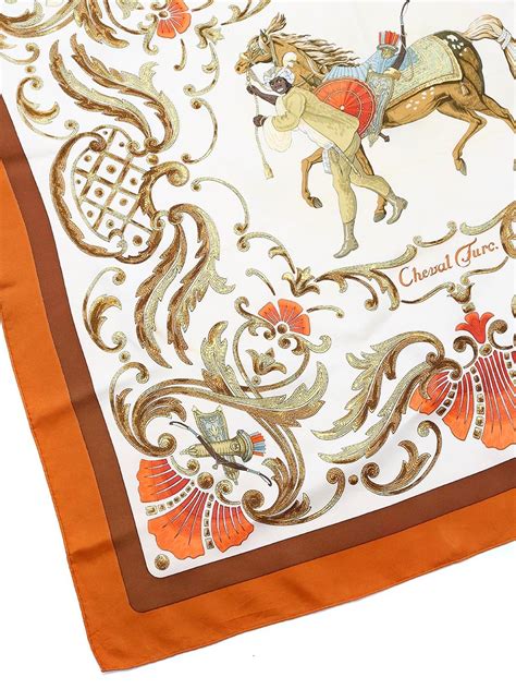 carre hermes cheval turc|Hermès 1990s Foulard Soie Carré 90 Cheval Turc Red Gold.